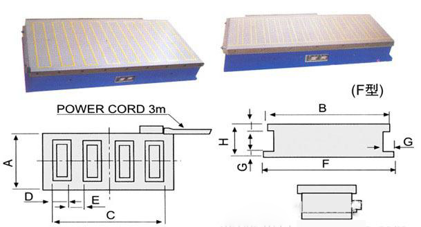 F型強(qiáng)力電磁吸盤(pán)